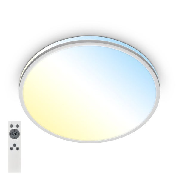 LED Deckenlampe LED Deckenleuchte Wohnzimmer Dimmbar Fernbedienung CCT Flur