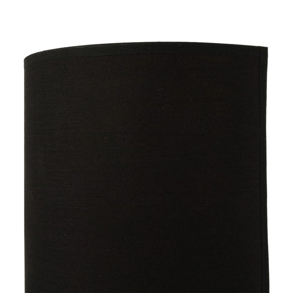 Schwarzer Lampenschirm aus Stoff