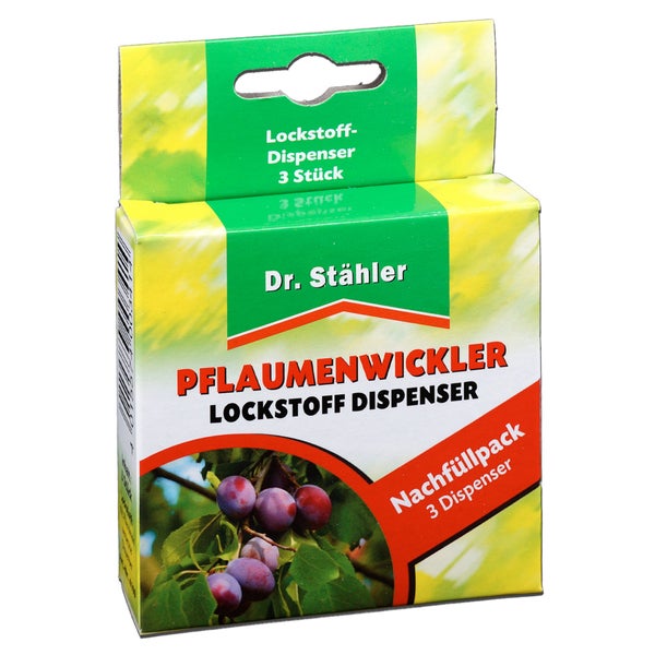 Pflaumenwickler Lockstoffdispenser – Pheromon-Lockstoff zur Befallsüberwachung & Früherkennung – Für Zwetschgen & Pflaumenbäume – Passend für Trichterfallen