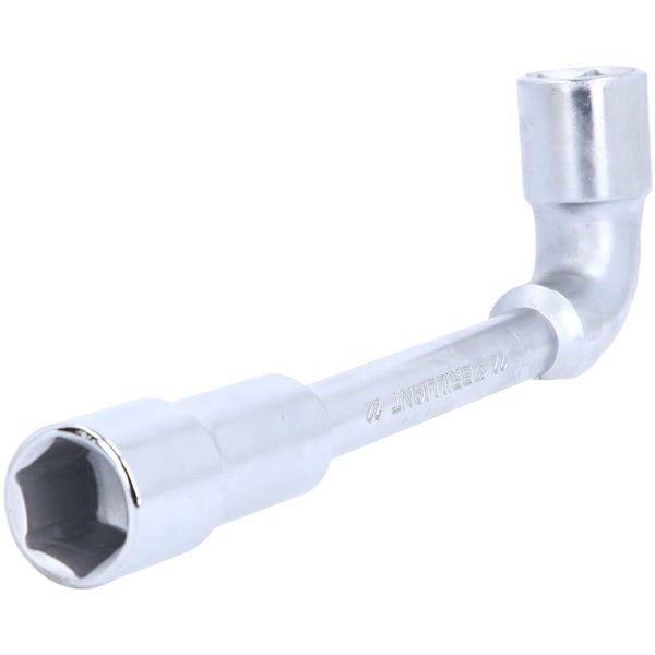 Winkelsteckschlüssel 22 Millimeter von Brilliant Tools aus silberfarbenem Stahl.