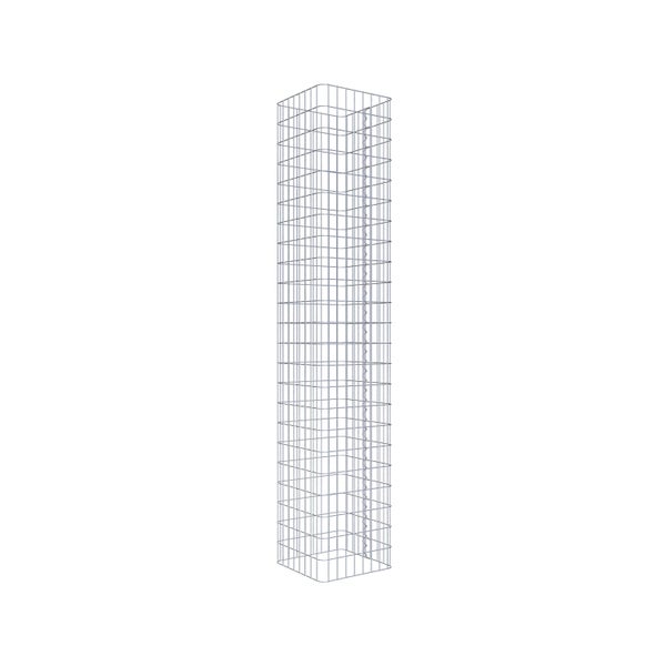 Gabionensäule 42 x 42 cm, MW 5 x 10 cm eckig - Höhe: 2,30 m