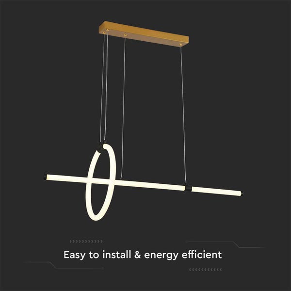 Moderne LED Pendelleuchte mit geometrischem Design für den Innenbereich