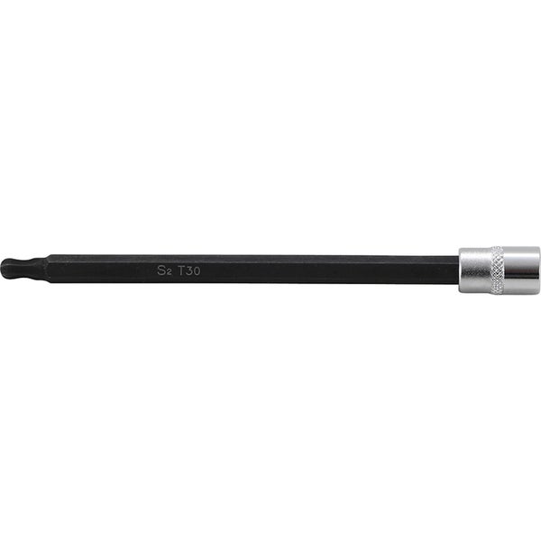 BGS Bit-Einsatz Antrieb Innenvierkant 6,3 mm (1/4) T-Profil (für Torx) mit Kugelkopf T30 - 8618-T30
