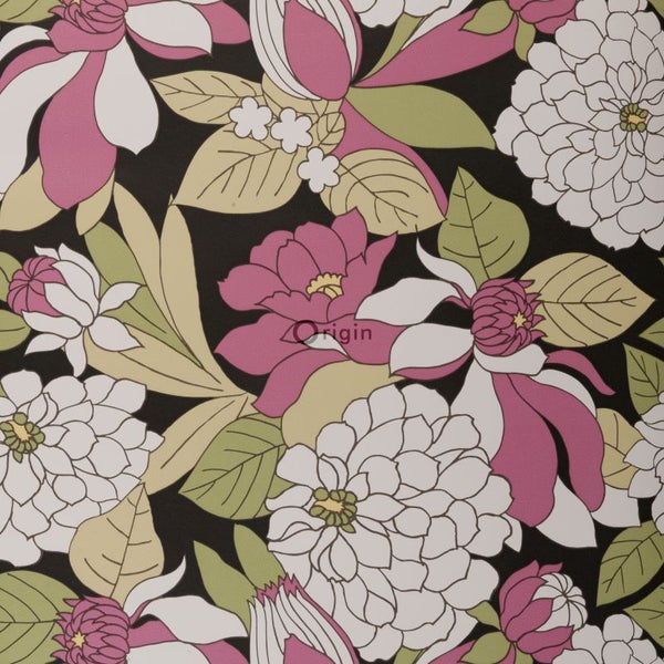 Origin Wallcoverings Tapete Blumen Multicolor - 52 cm x 10,05 m - 307136