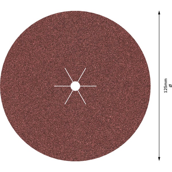 Schleifscheibe mit einem Durchmesser von 125 Millimeter