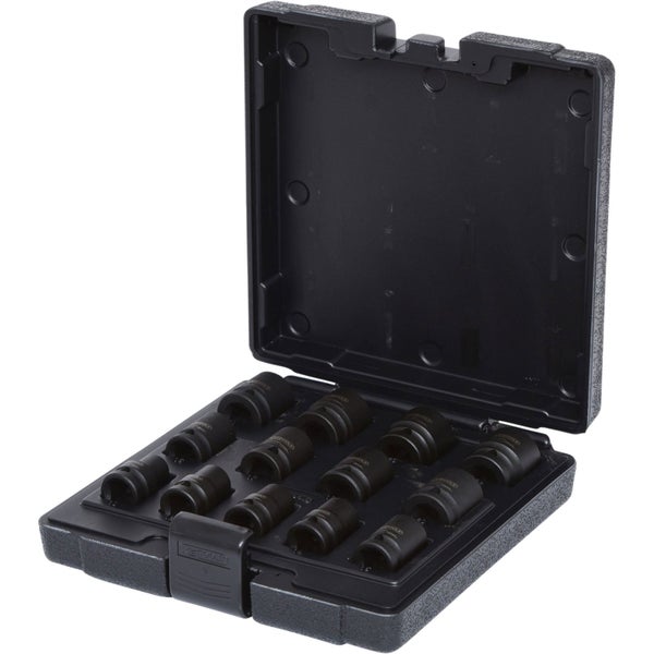KS TOOLS 1/2 12-kant-Kraft-Stecknuss-Satz kurz 13tlg. - 515.0900