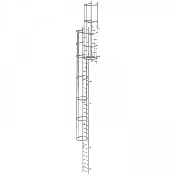 MUNK ortsfeste Steigleitern Aluminium eloxiert, 10,64m SH PG1