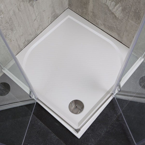 Eckdusche 70x70, Klarglas 6 mm, Teilrahmen | London