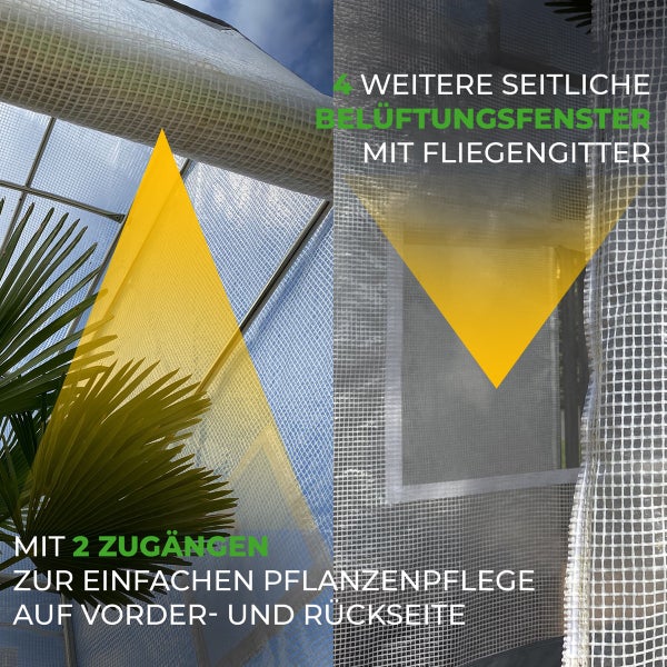 Überwinterungszelt Patioflora 120/XL für Pflanzen L 120 x B 120 x H 300 cm