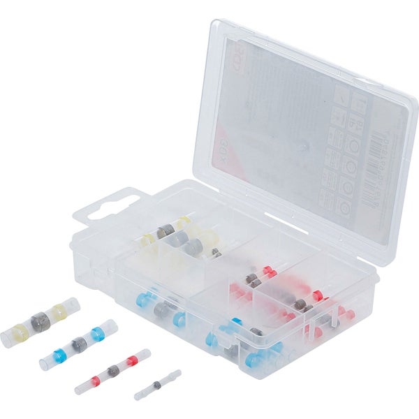 Lötverbinder Sortiment in einer transparenten Kunststoffbox