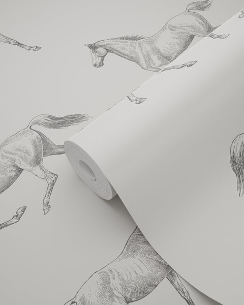 Tapetenrolle mit Pferde-Motiv