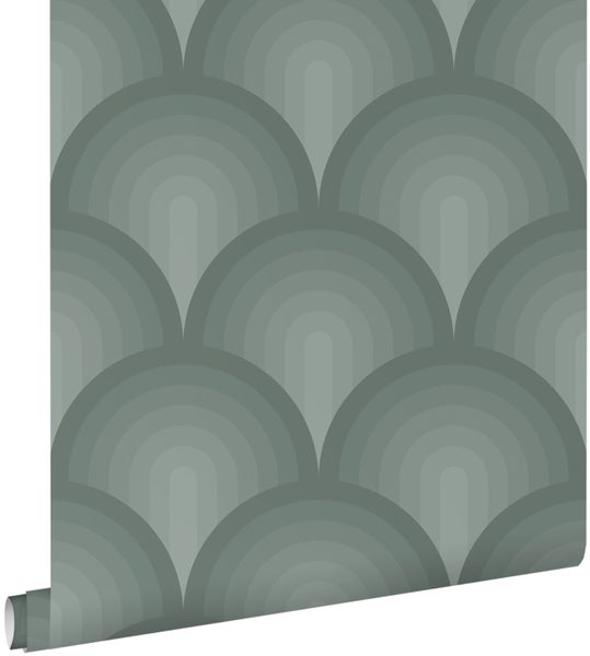 ESTAhome Tapete 3D Muster Seladongrün - 50 x 900 cm - 131122