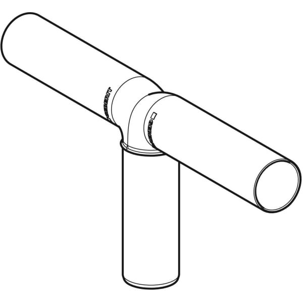 Geberit T-Stück Abzweig für Rohrleitungen in der Sanitärinstallation.