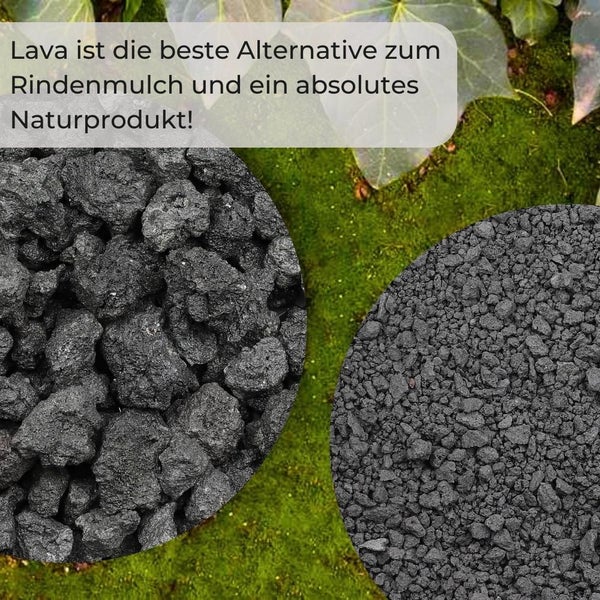 Lavastein Lavagranulat Grill Pflanzen Lavamulch für Garten Anthrazit 20L 16-32 mm Aquarium Filtermaterial Lava Vulkanstein Lavakies