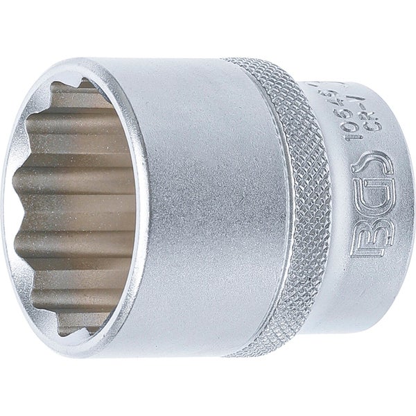 BGS Steckschlüssel-Einsatz Zwölfkant Antrieb Innenvierkant 12,5 mm (1/2) SW 30 mm - 10646
