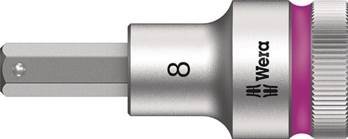 Wera Steckschlüsseleinsatz 8740 C HF 1/2 SW 8 mm Länge 60 mm - 5003824001