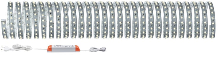 LED Lichtband aufgerollt mit Netzteil und Anschlusskabel für Innenräume