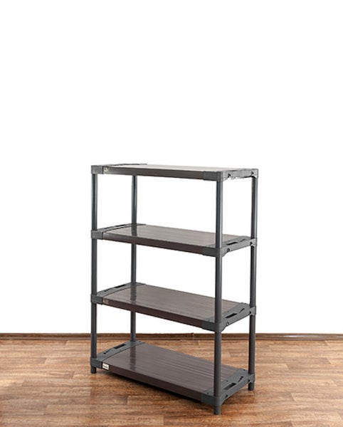 PROREGAL Kunststoffregal Big Grey Bear Low HxBxT 138 x 100 x 46 cm Fachlast 160 kg Grau
