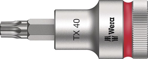 Wera Steckschlüsseleinsatz 8767 C HF TORX 1/2 T40 Länge 60 mm - 5003834001