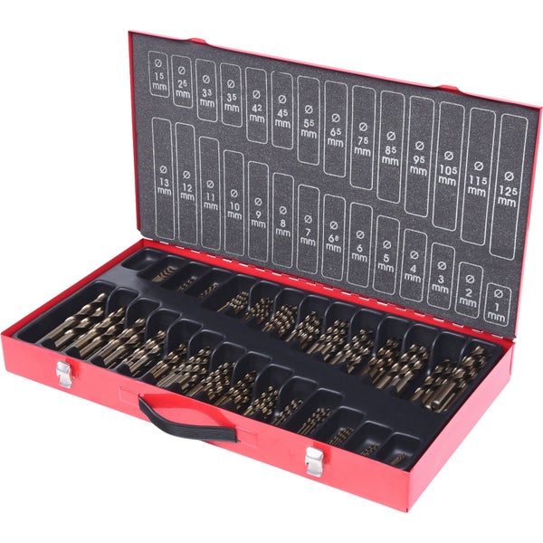 KS TOOLS HSS-G Co 5 Spiralbohrer-Satz 230tlg. 1-13 mm - 330.3650