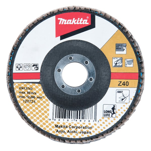 Makita Fächerscheibe Z40 für Metall und Edelstahl