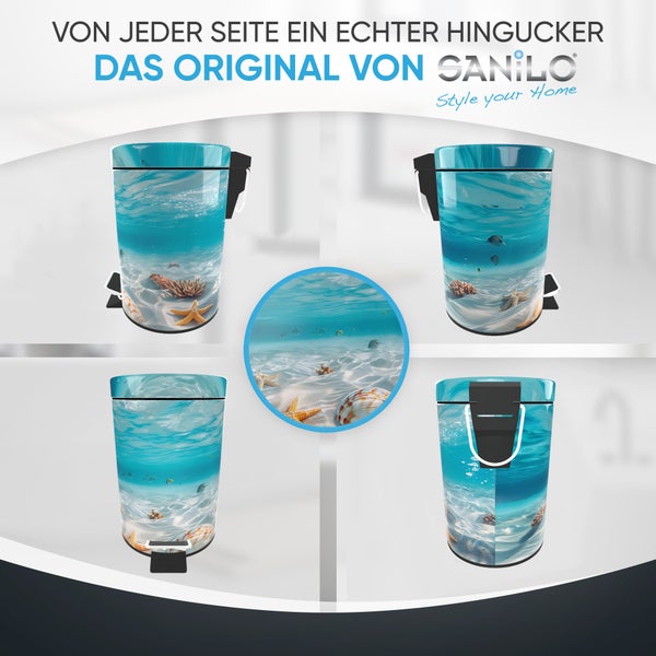 Sanilo Treteimer mit Strandmotiv für Badezimmer