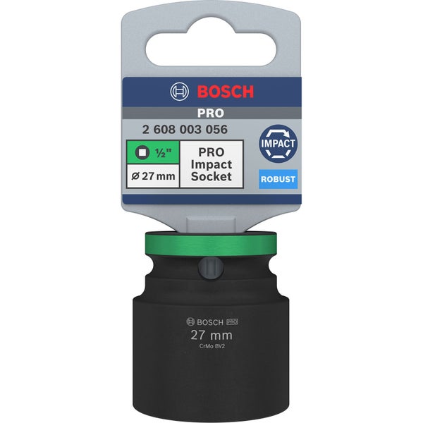 Bosch PRO Impact Socket 1/2 27 mm Standard - 2608003056