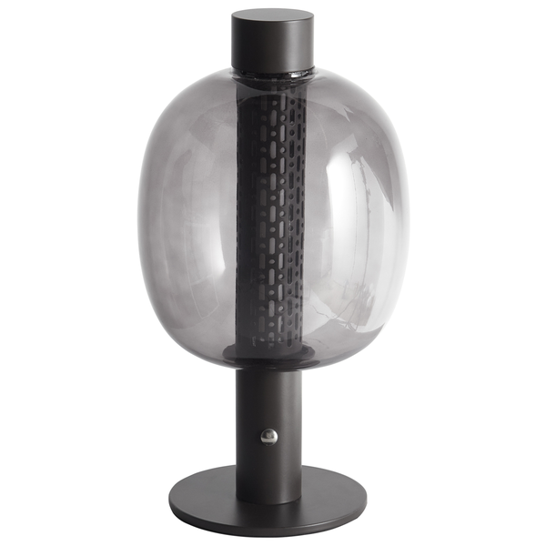 Kabellose LED Tischlampe PULANGI mit Dimmer Metall Schwarz