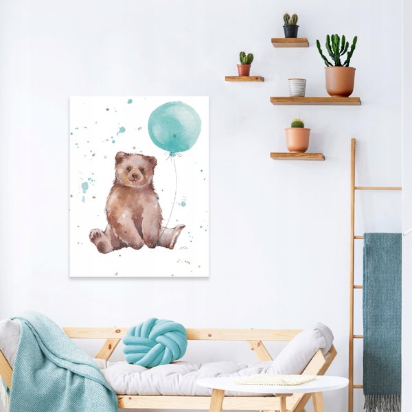 Leinwandbild Kinderzimmer Tiere Modern Bilder Wandbild 60X40 cm