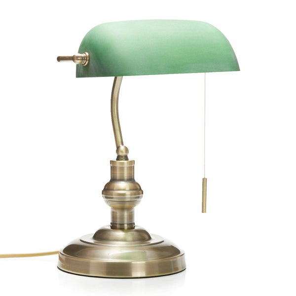 Lindby Tischlampe Milenka (Retro, Vintage Antik) in Bronze aus Metall (1 flammig E27) - Tischleuchte Schreibtischlampe Nachttischlampe Wohnzimmerleuchte