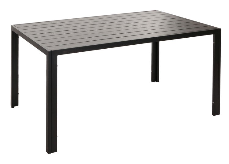 Rechteckiger Gartentisch mit Lattenrosttischplatte