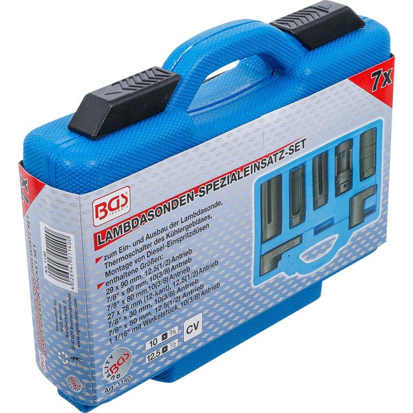 BGS technic Lambdasonden Spezial Einsatz Set im blauen Tragekoffer
