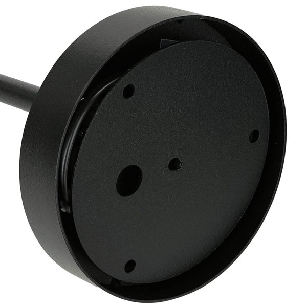 Detailansicht der runden Befestigungsplatte einer Leuchte