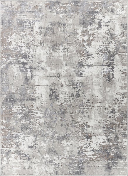 Abstrakt Moderner Teppich Weiß/Grau 200x275 cm DONNA