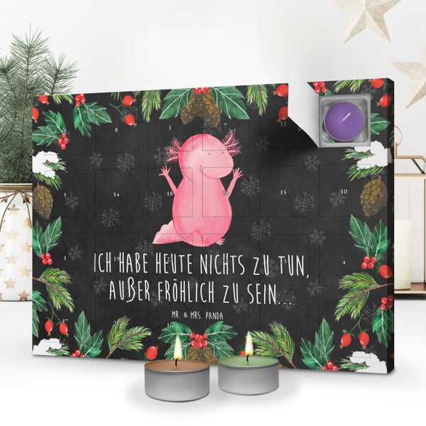 Mr. & Mrs. Panda Duftkerzen Adventskalender Axolotl Hurra - Schwarz