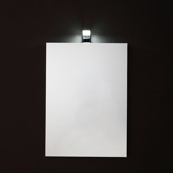 Rechteckiger umkehrbarer Spiegel 50 x 70 cm mit LED Lampe