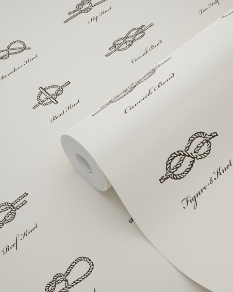 Tapetenrolle mit Knotenmuster