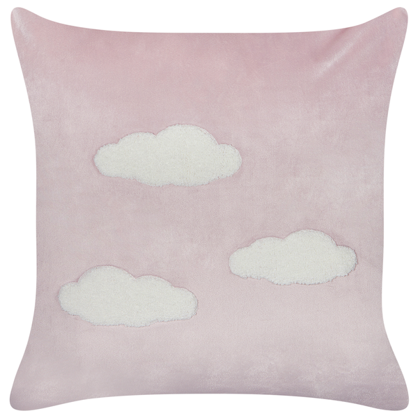 Quadratisches Zierkissen mit Wolkenmotiv und weicher Oberfläche