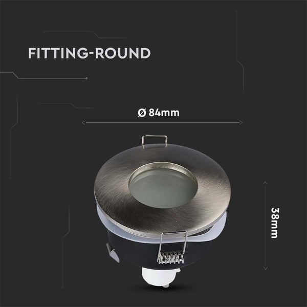 V-TAC VT-787RD-SN - LED-Strahler - Einbauleuchte - GU10 IP54 - IP54 - Satin Nickle - Modell Nr: -