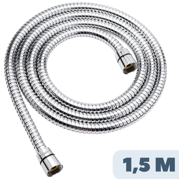 Duschschlauch aus Metall mit einer Laenge von 1,5 Metern