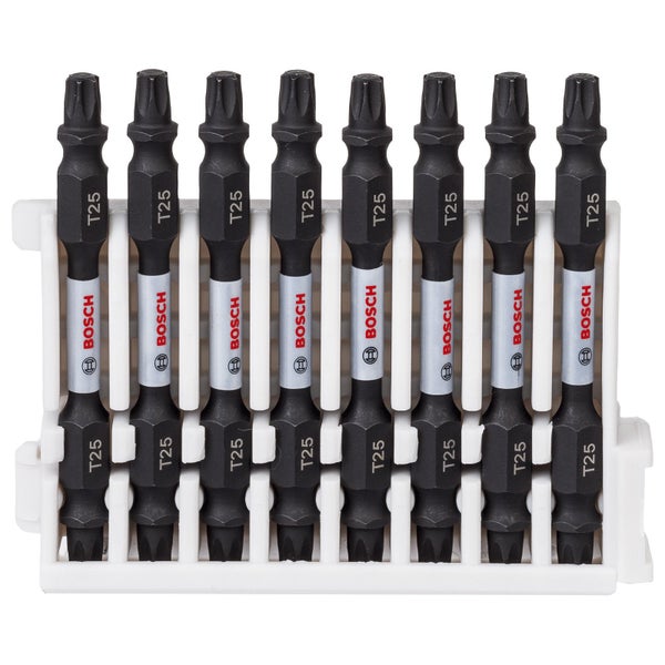 Bosch PRO Impact Schrauberbit mit Doppelklingen und Pick and Click-Einsätzen T25 65 mm 8-tlg. - 2608522340