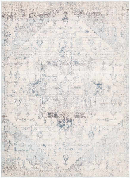 Vintage Orientalischer Teppich - Elfenbein/Blau - 200x275cm - LYA