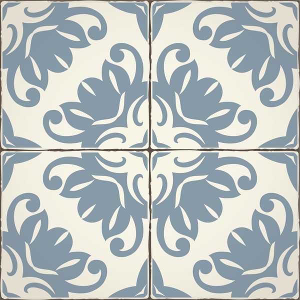 Dekorative Fliese mit floralem Muster