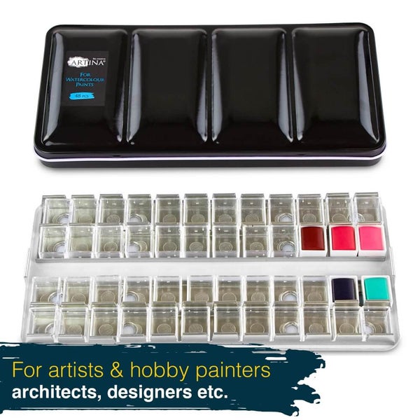 Artina Malkasten mit 48 Aquarellfarben