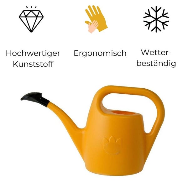 Gießkanne mit Brausekopf 2 Liter klein Kunststoff Garten Wohnung Blumen Pflanzen