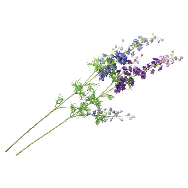 FRANK FLECHTWAREN | Blume Rittersporn, 2er Set, 20 x 15 x 85 cm, KUNSTSTOFF