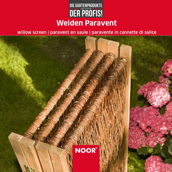 Weiden-Paravent - 4teilig - klappbar -180x240 cm - Sichtschutz-Module aus Naturmaterialien - Sichtschutz für Garten, Terrasse und Balkon