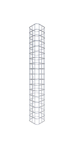 Gabionensäule 17 x 17 cm, MW 5 x 5 cm eckig - Höhe: 0,90 m
