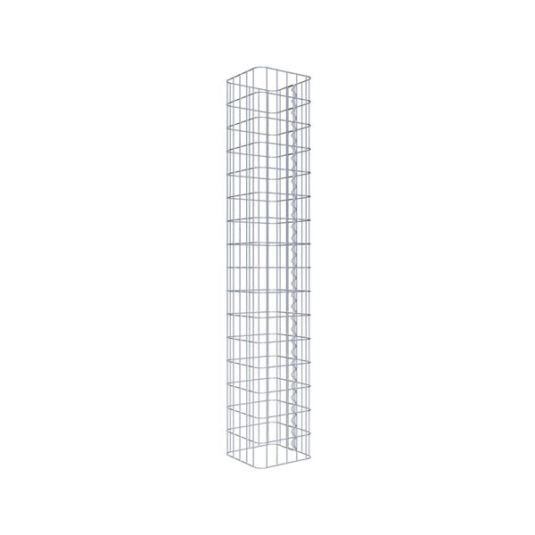 Gabionensäule 27 x 27 cm, MW 5 x 10 cm eckig - Höhe: 1,60 m