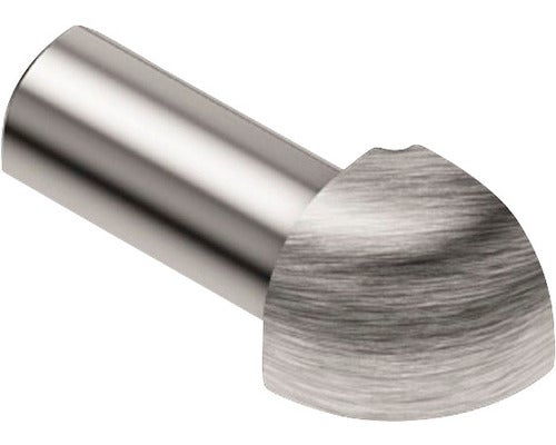Aussenecke 90° Schlüter-RONDEC-EB/ED, 11mm, Imitat Metall-Druckguss gebürstet, 1 Stück
